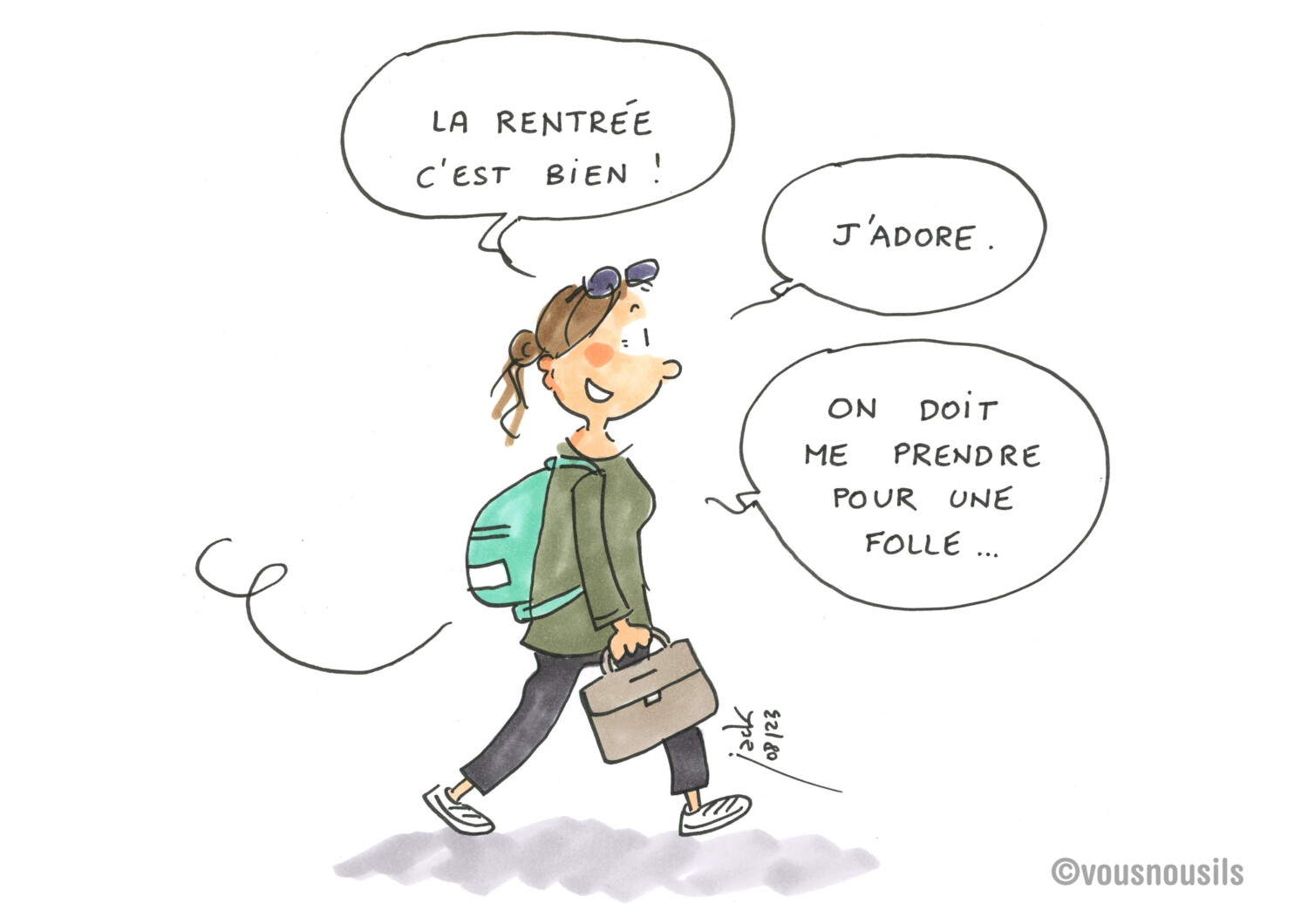 Je suis prof et j'adore la rentrée ! - VousNousIls Le dessin