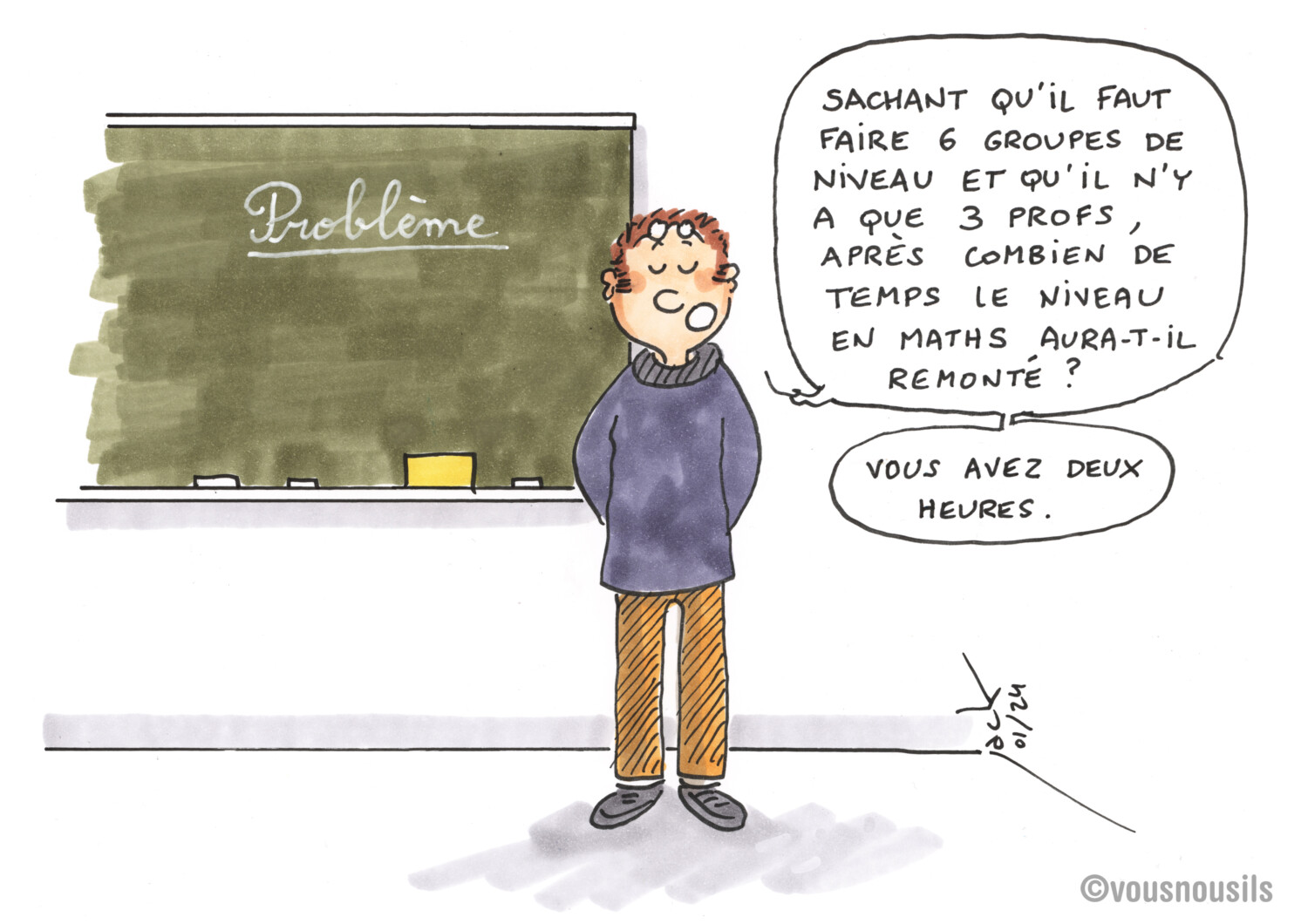 Groupes de niveau : un problème insoluble ! - VousNousIls Le dessin