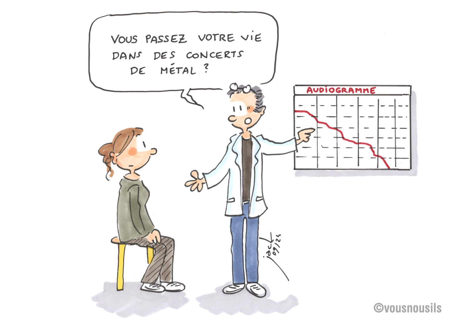En maternelle, tous fans de métal ? 2024-09 DESSIN Vousnousils encré 01