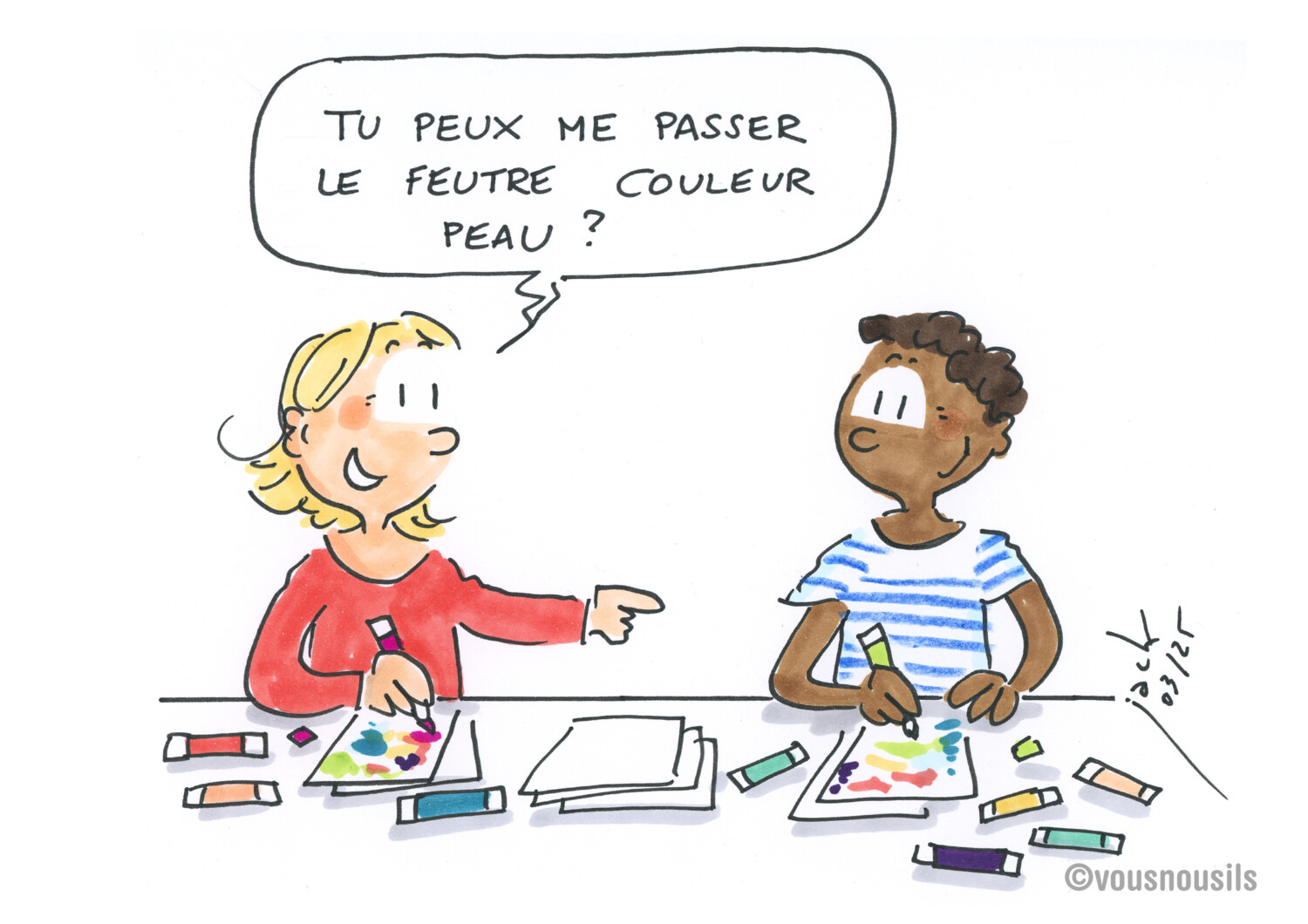 2025-03 DESSIN Vousnousils encré 02