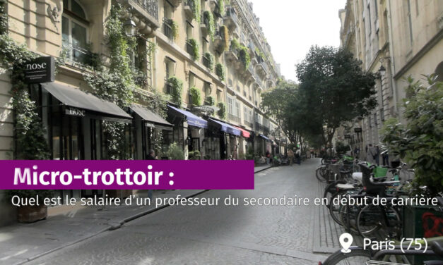 Micro-trottoir : quel est le salaire d’un prof du secondaire en début de carrière ?
