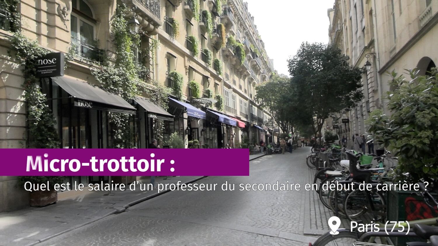 Micro-trottoir : quel est le salaire d’un prof du secondaire en début de carrière ? Micro trottoir salaire secondaire.00_00_06_05.Still001