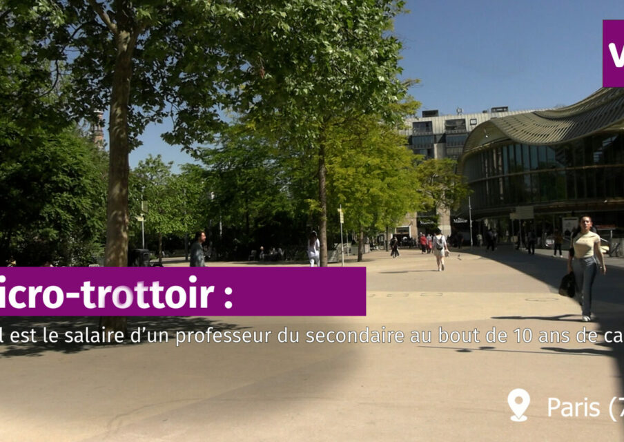 [Micro-trottoir] Salaire enseignant au bout de 10 ans : « C’est très bien, vu les heures qu’ils font et les vacances qu’ils ont ! »