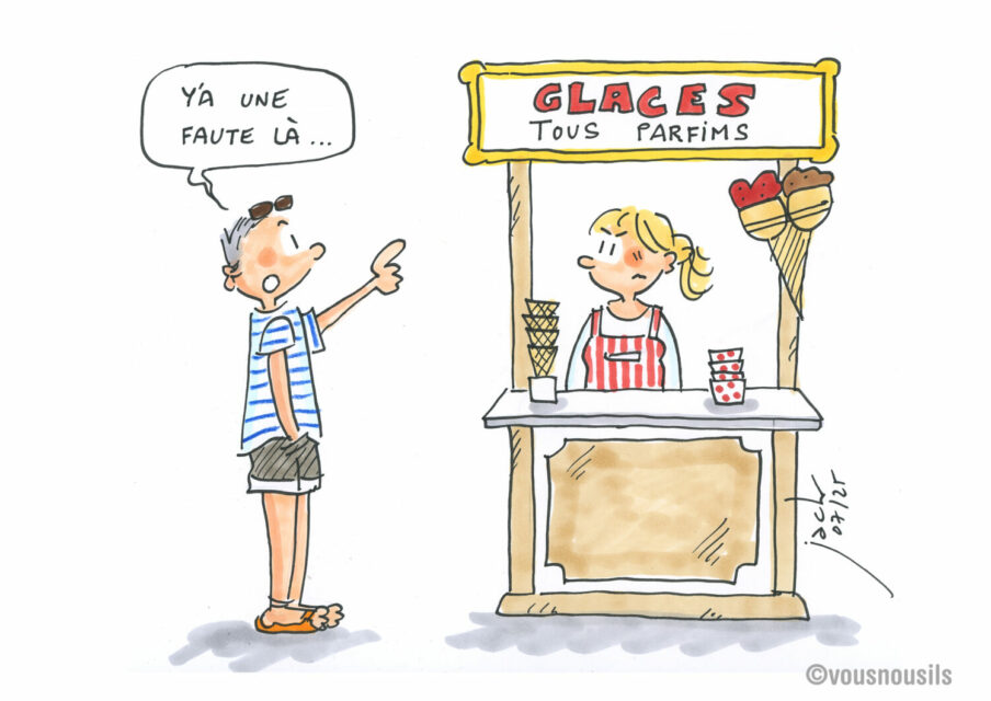 Quand un enseignant prend une glace en vacances…