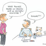 Encore un nouveau ministre de l’Education nationale : notre dessinateur devient fou !