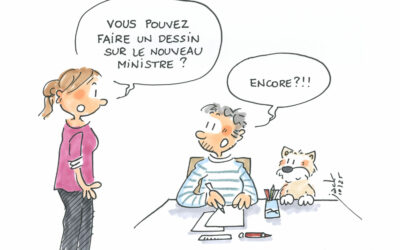 Encore un nouveau ministre de l’Education nationale : notre dessinateur devient fou !