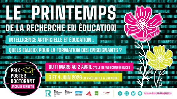 Le réseau des INSPE propose 12 webinaires sur IA et éducation