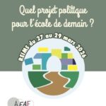 Colloque 2026 de l’AFAE : quel projet politique pour l’école de demain ?