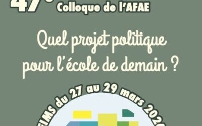 Colloque : l’AFAE s’est penchée sur les solutions politiques pour l’école