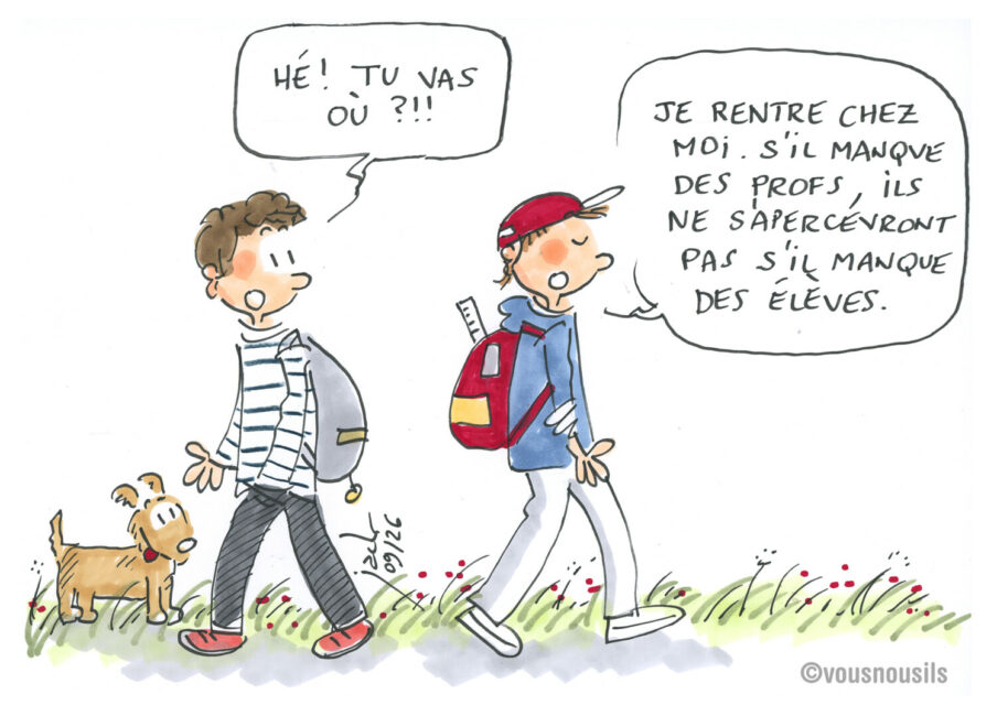 Les professeurs manquent : pas une raison pour manquer la classe !